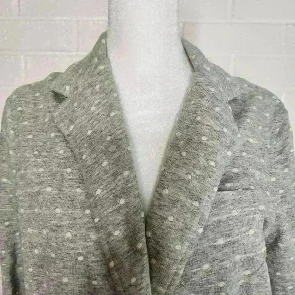 SO girls gray and white polka dot long sleeve blazer size XL - Picture 4 of 9